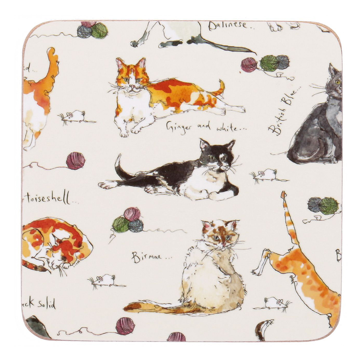 Cat Coasters, Set of 4