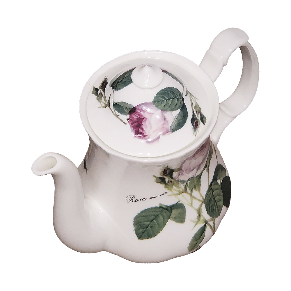 Redoute Rose Bone China Coffee Pot and Lid - 8 Cup, photo-2