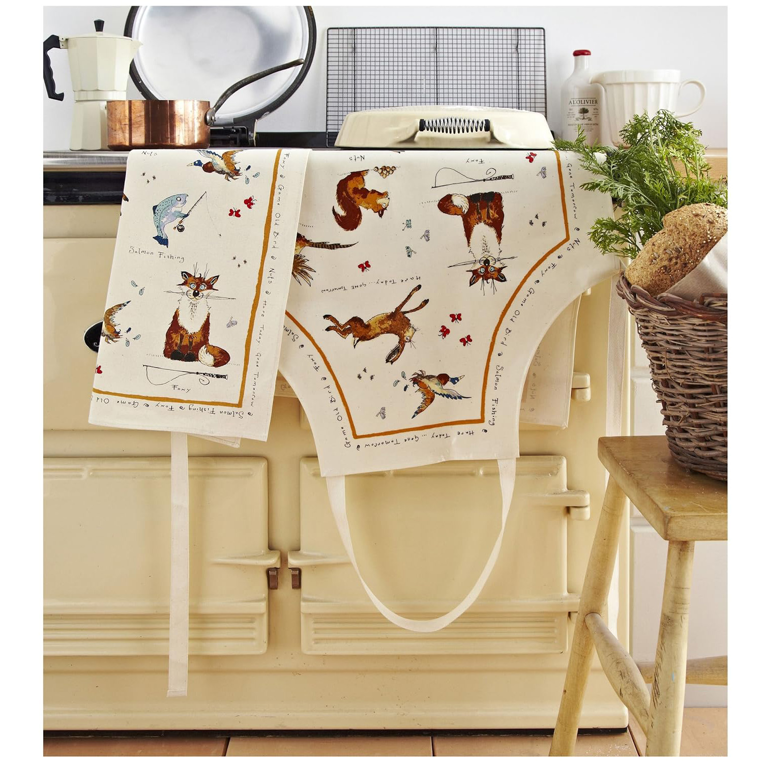 Cotton Tea Towel Country Life, photo-1