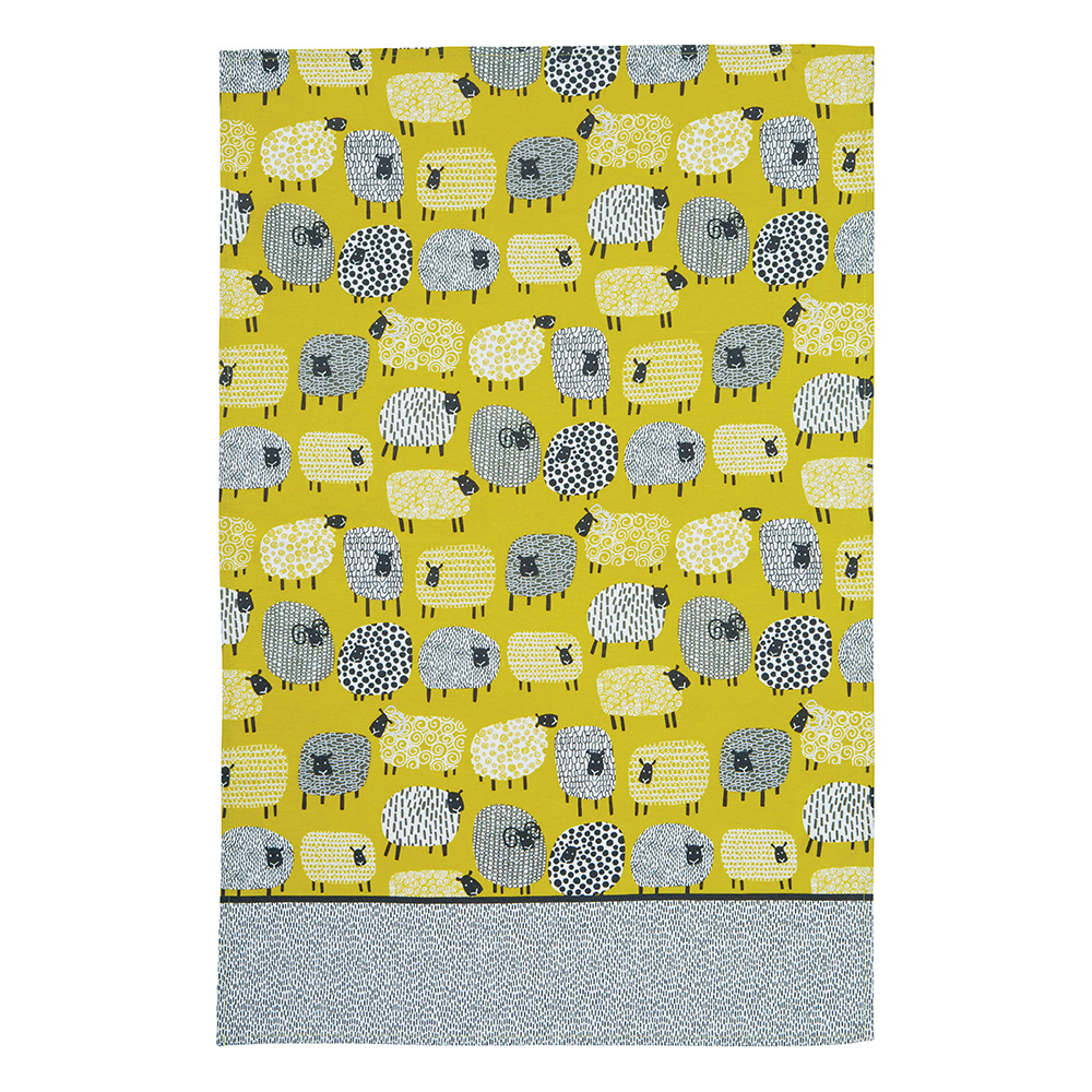 Cotton Tea Towel Dotty Sheep