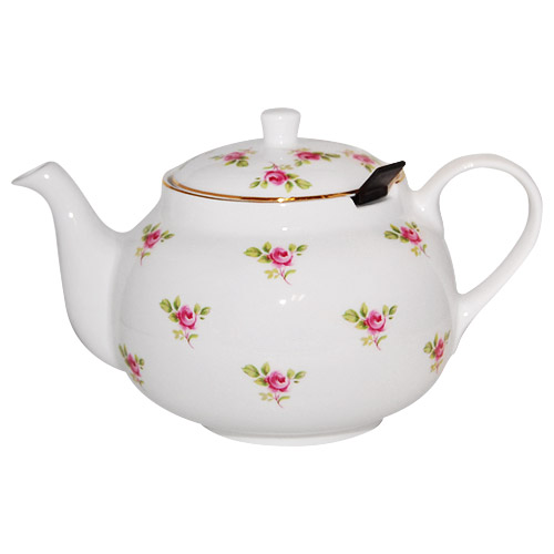 Chatsford Teapot with Infuser - 2-Cup Duchess Rosebud