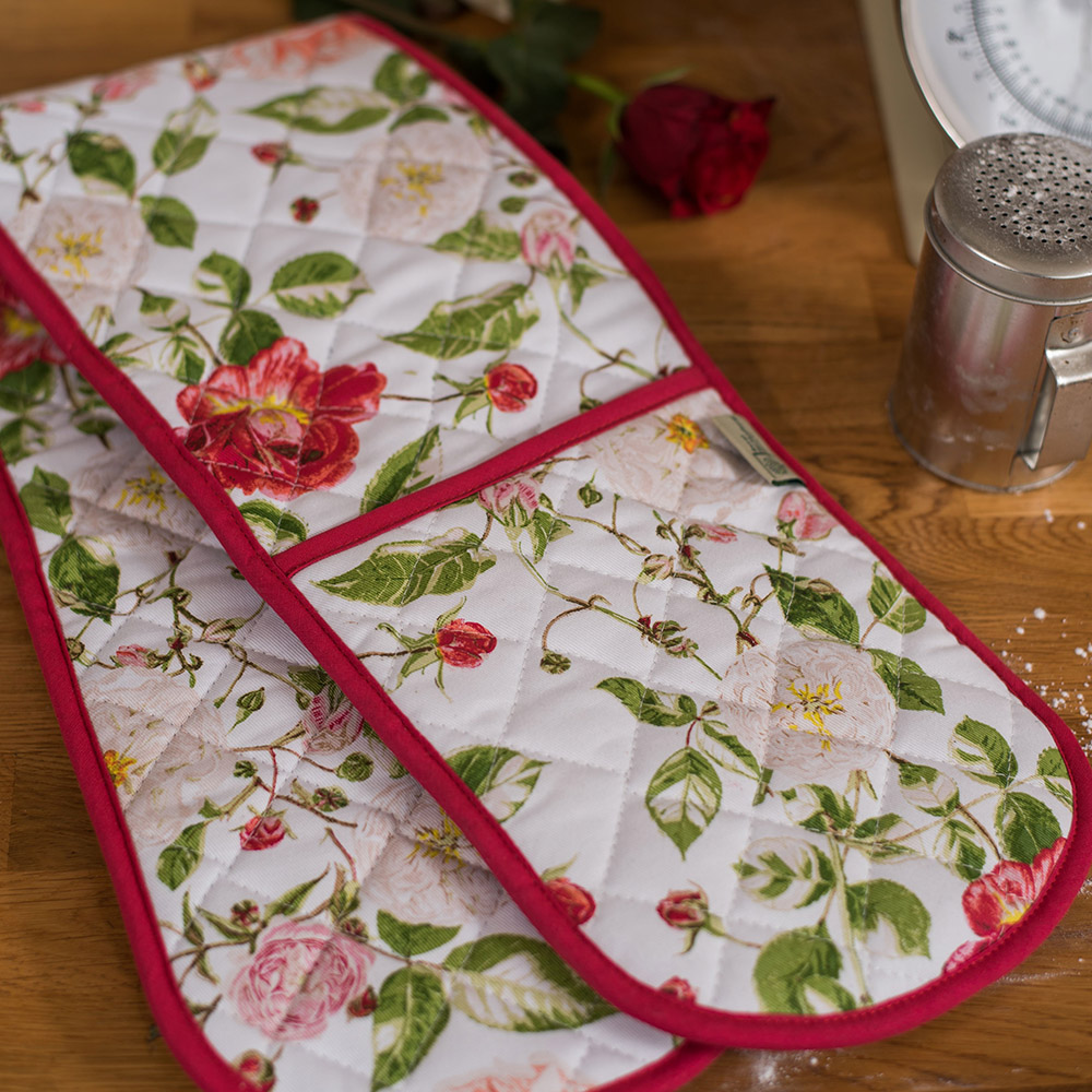 RHS Traditional Rose Double Oven Glove