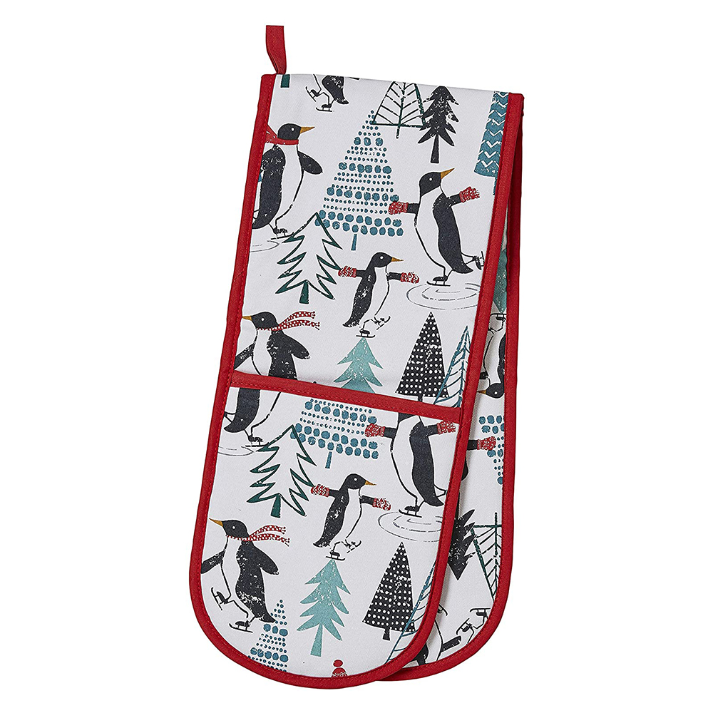 Penguins on Ice - Double Oven Mitt