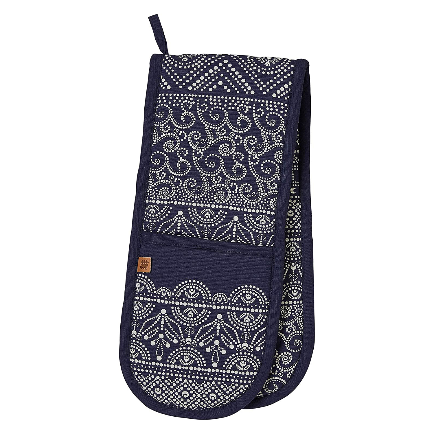 Double Sided Oven Glove Indigo Batik