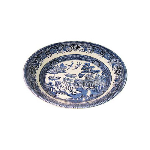 Churchill, Blue Willow Ware 8; Soup Dish