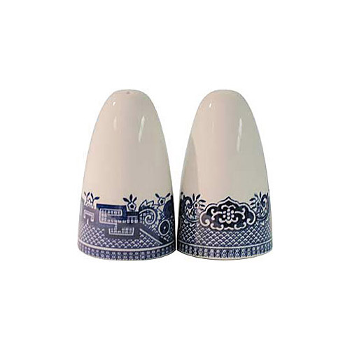 Churchill Blue Willow Ware, Salt and Pepper Set