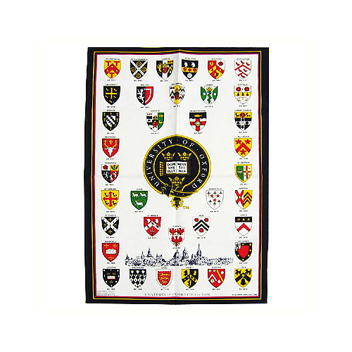 Oxford Crests, Tea Towel