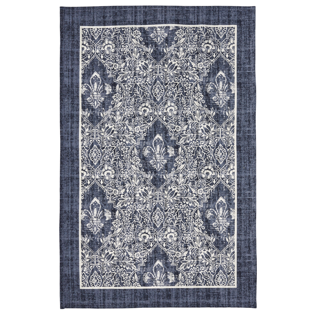 Vintage-Stylish Fleur-de-Lis Linen Tea Towel