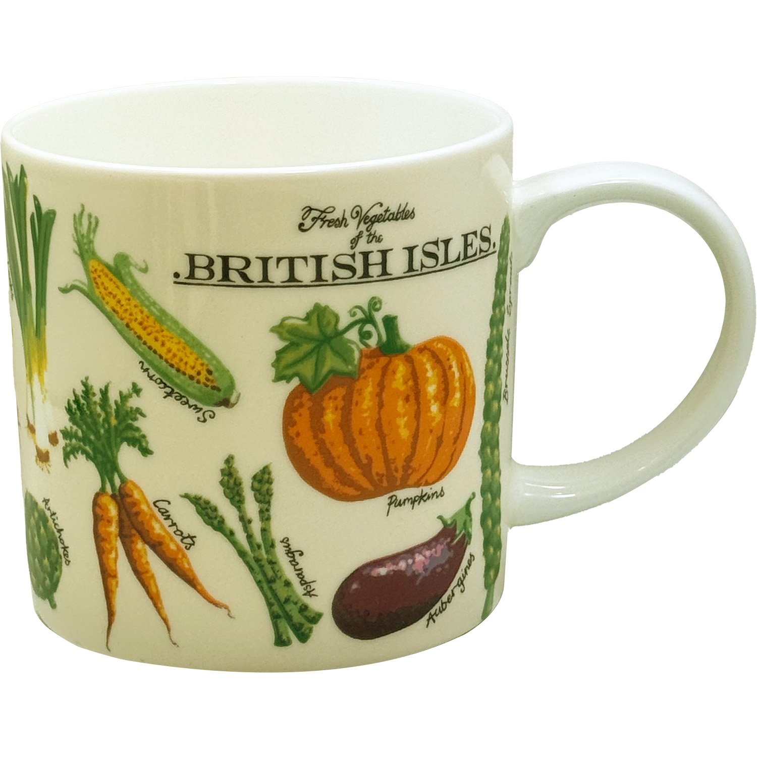 Fresh Vegetables Straight Sided China Mug