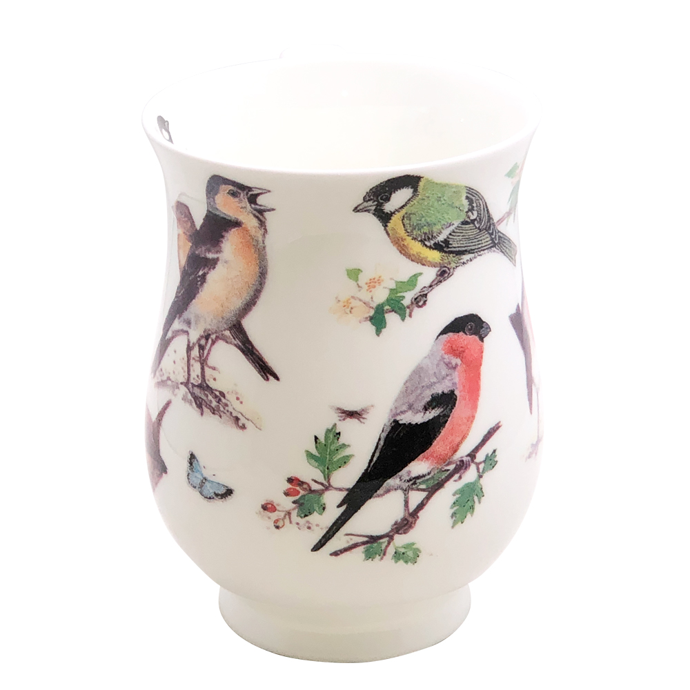 Garden Birds Curvy and Footed Mug, photo-2