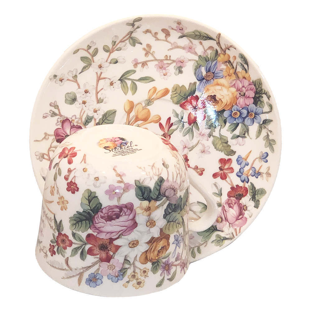 Lismore Rose Garden Breakfast Jumbo Cup & Saucer, photo-2