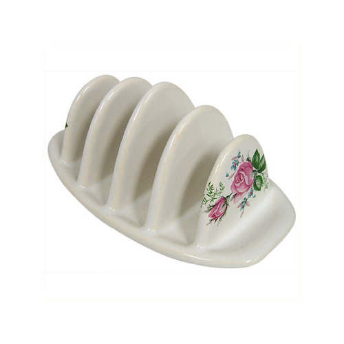 Floral Toast Rack, Glamis Rose