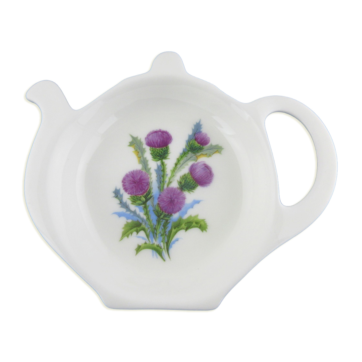 Bone China Tea Bag Tidy – Glamis Thistle Design