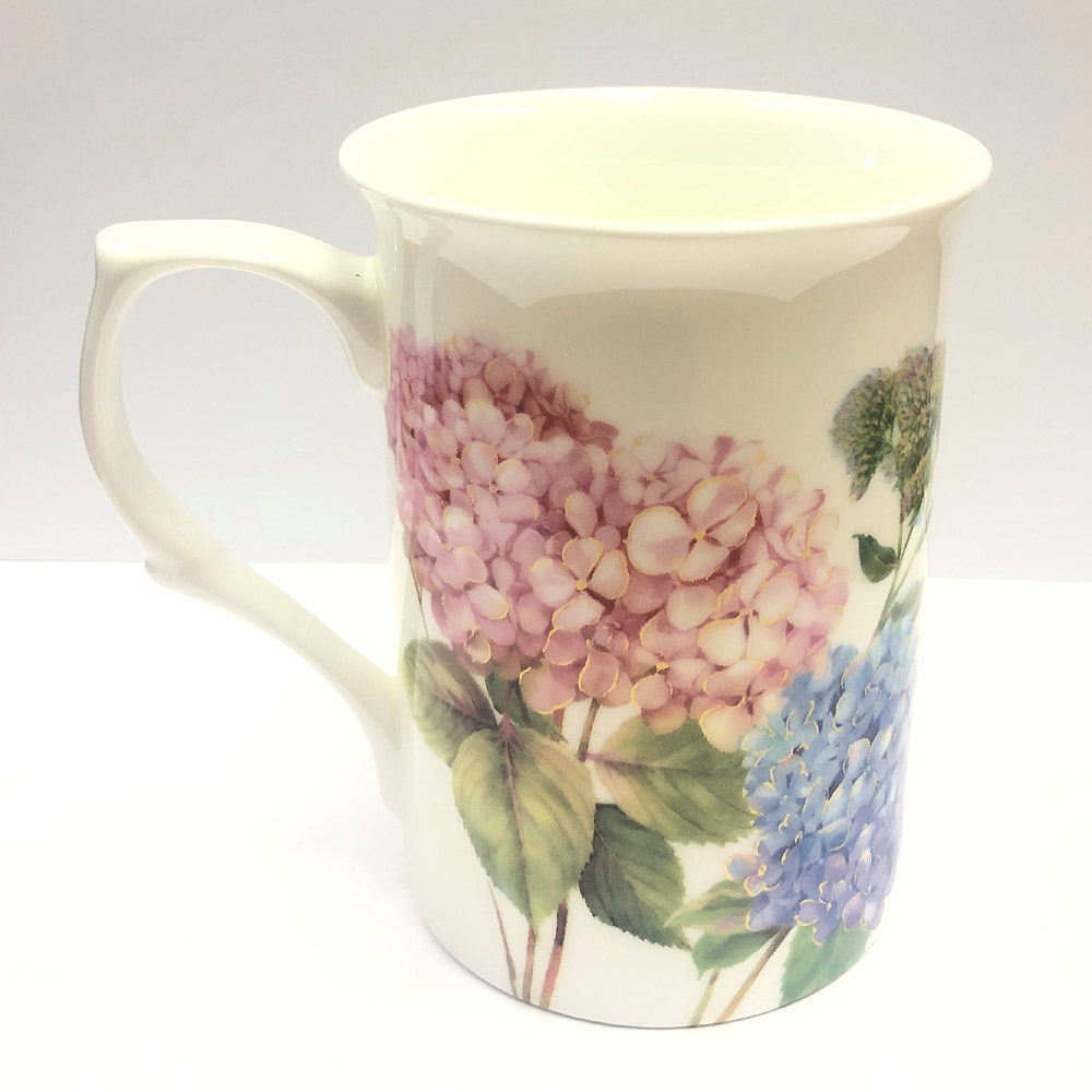 Hydrangea Bone China Tea Mug, photo-1