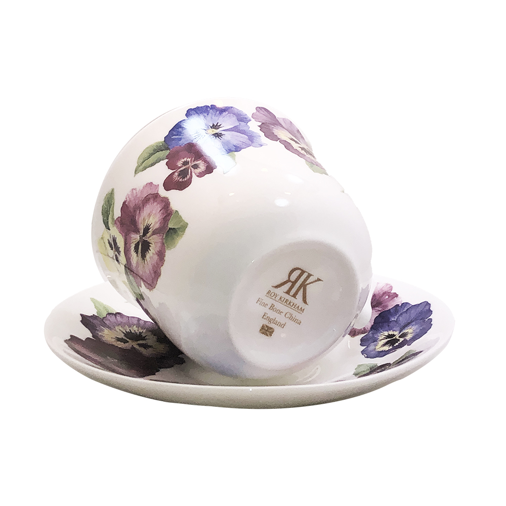 Pansy Breakfast Cup & Saucer Set, photo-2