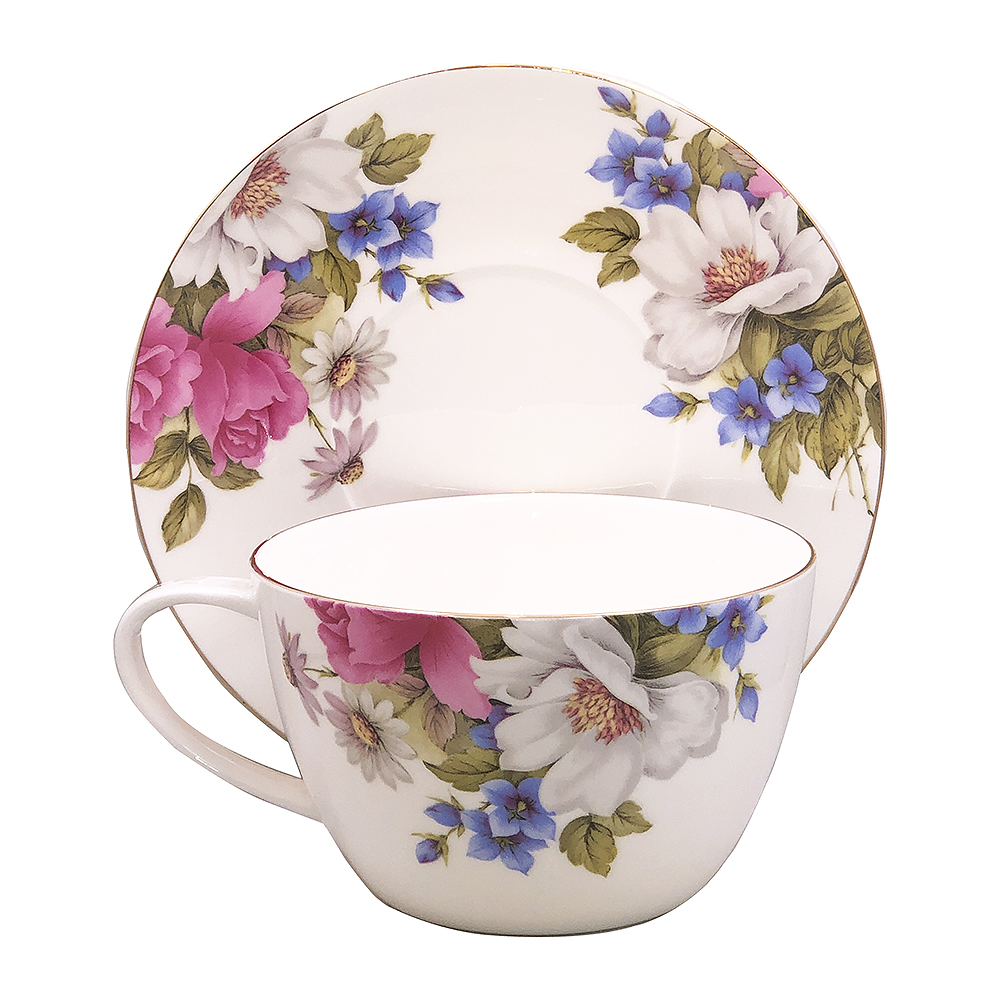 Graces Rose Jumbo Breakfast Cup & Saucer Set, photo-2