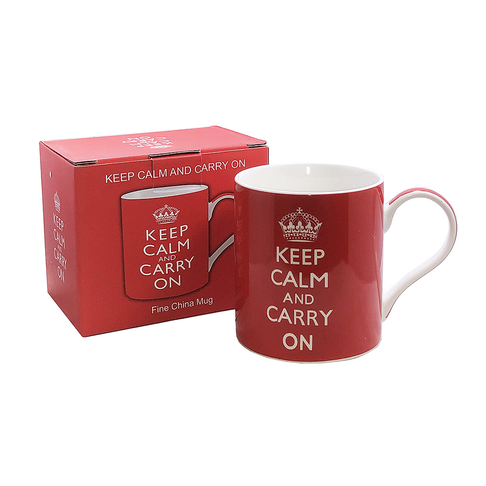 Keep Calm & Carry On Mug - Red, photo-2