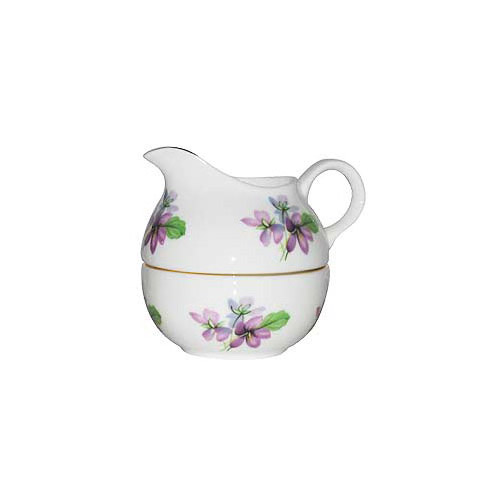 Mini Cream and Sugar Set - Violets