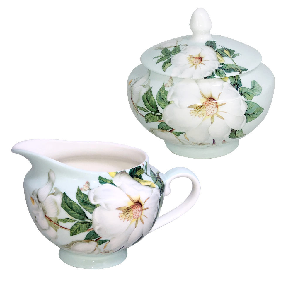 Magnolia Sugar and Creamer Set