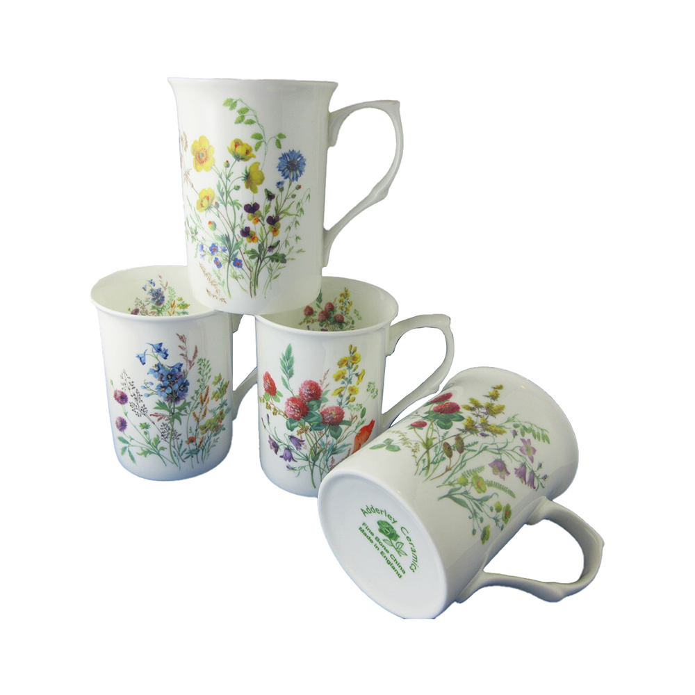 Meadow Flowers Set of 4 Mugs