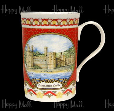 Caernarfon Castle, Bone China Mug