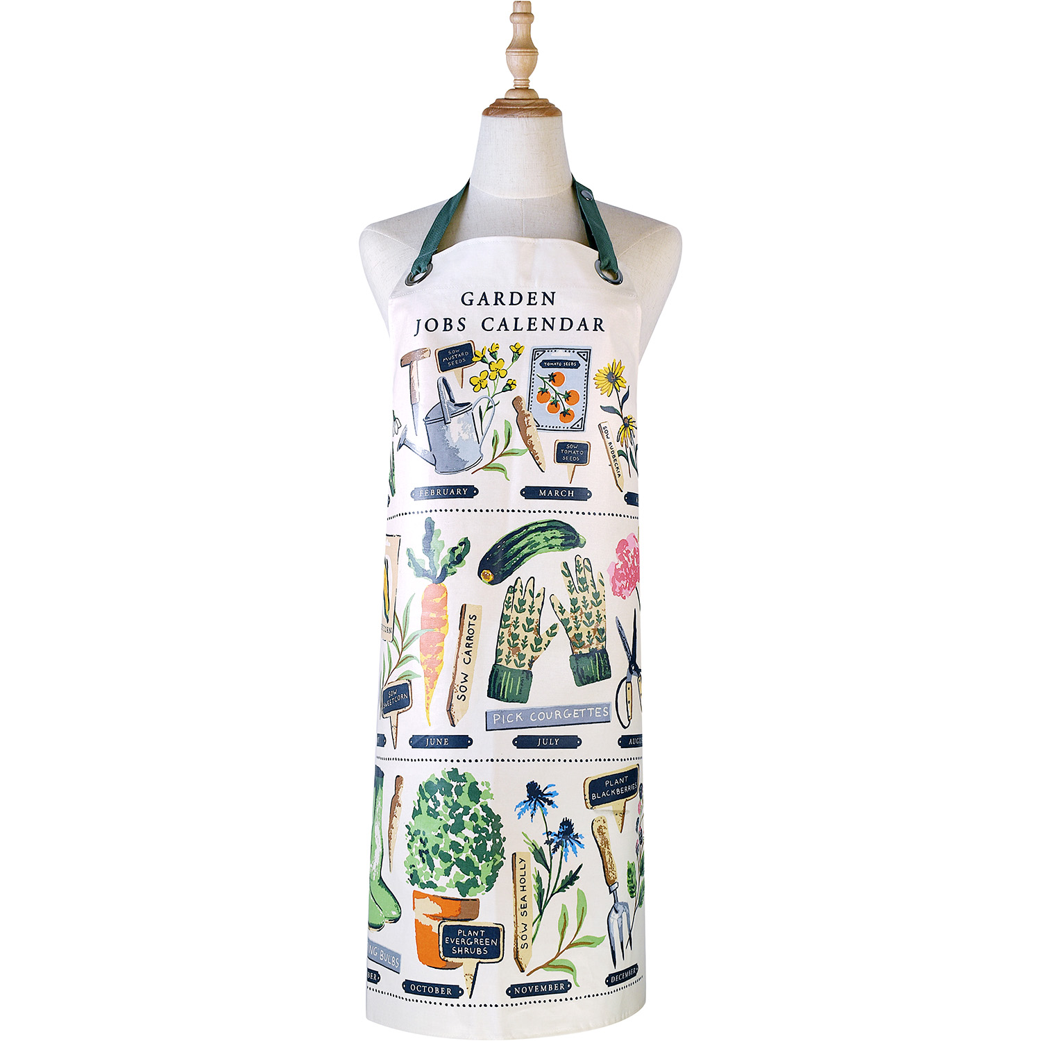 Time to Grow Gardening Oilcloth Apron