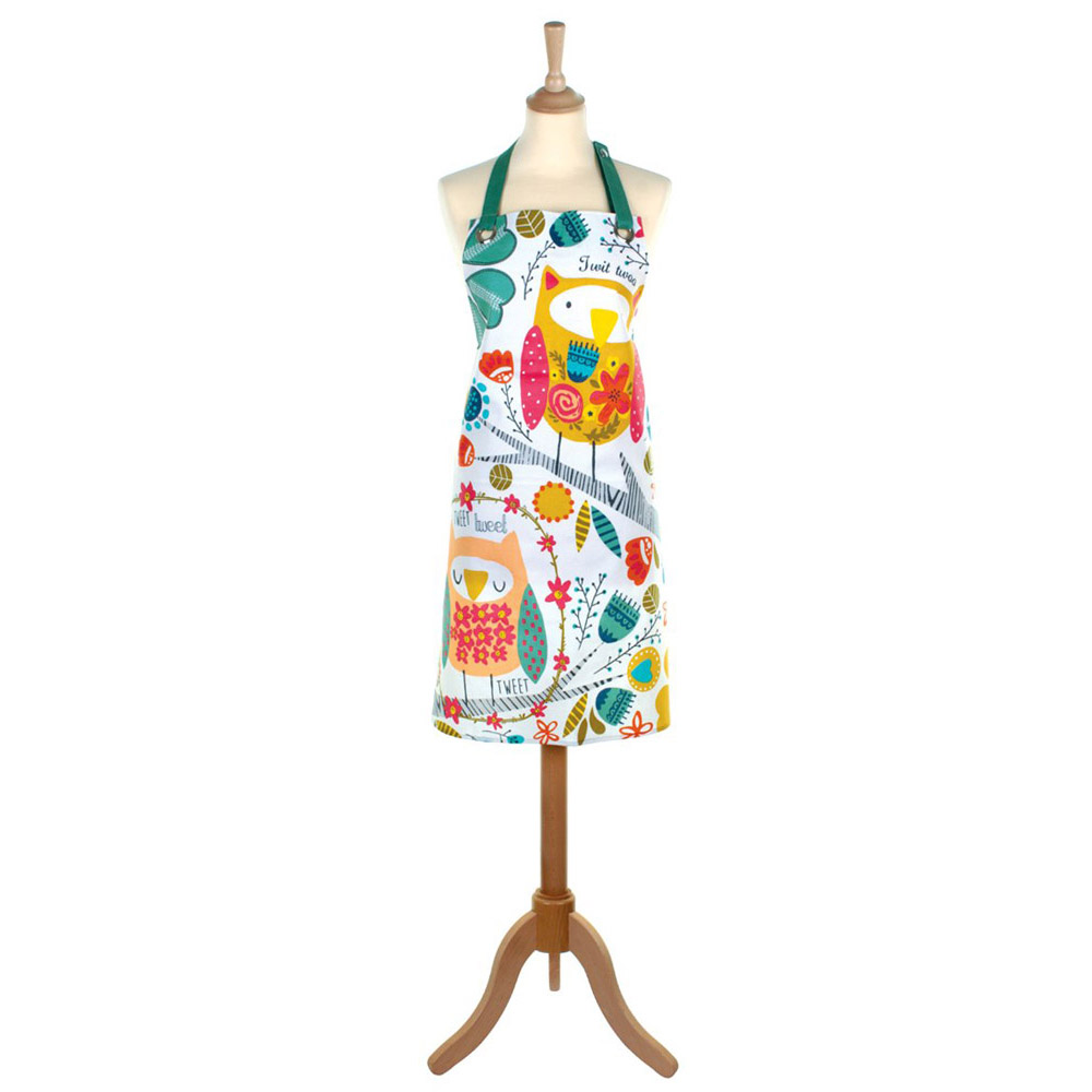 Oil Cloth Apron Twit Twoo