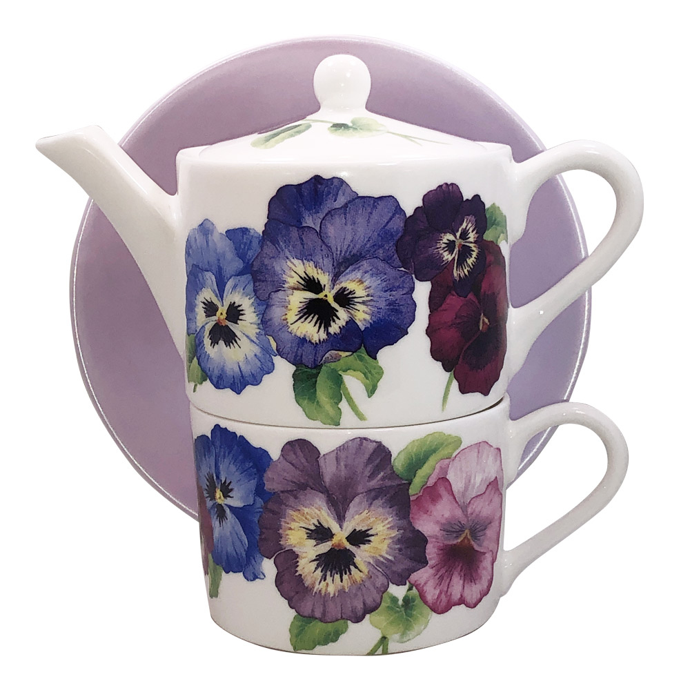 Pansy Tea for One Teapot Set, photo-2