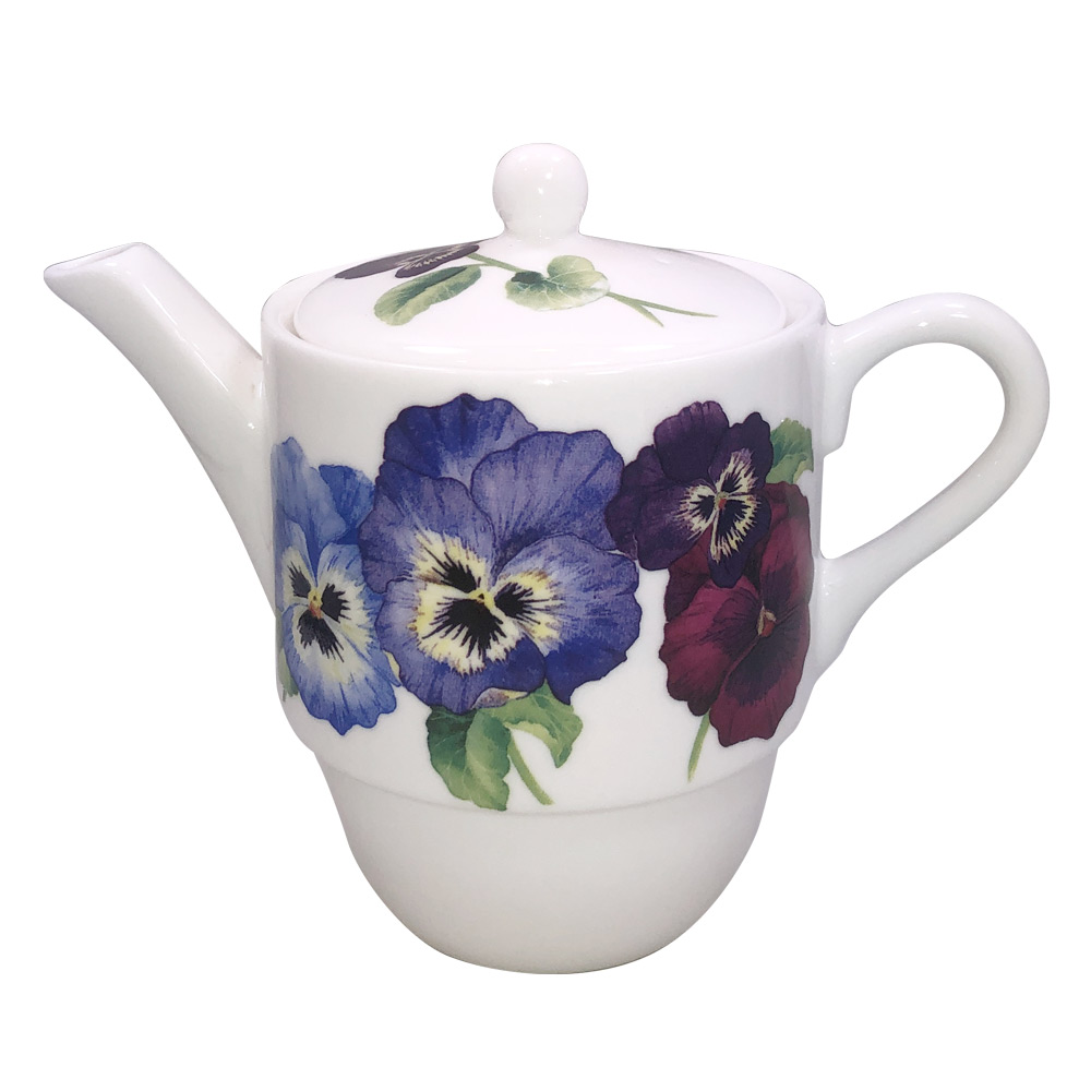 Pansy Tea for One Teapot Set, photo-3