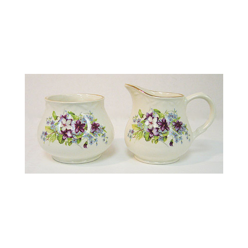 Violets - Cream & Sugar Set