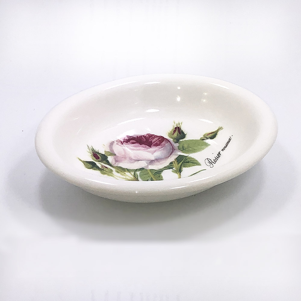 Redoute Rose Bone China Soap Dish, photo-1