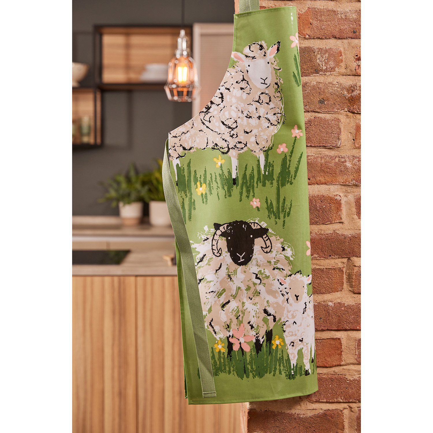 PVC Kitchen Apron - Woolly Sheep, photo-1