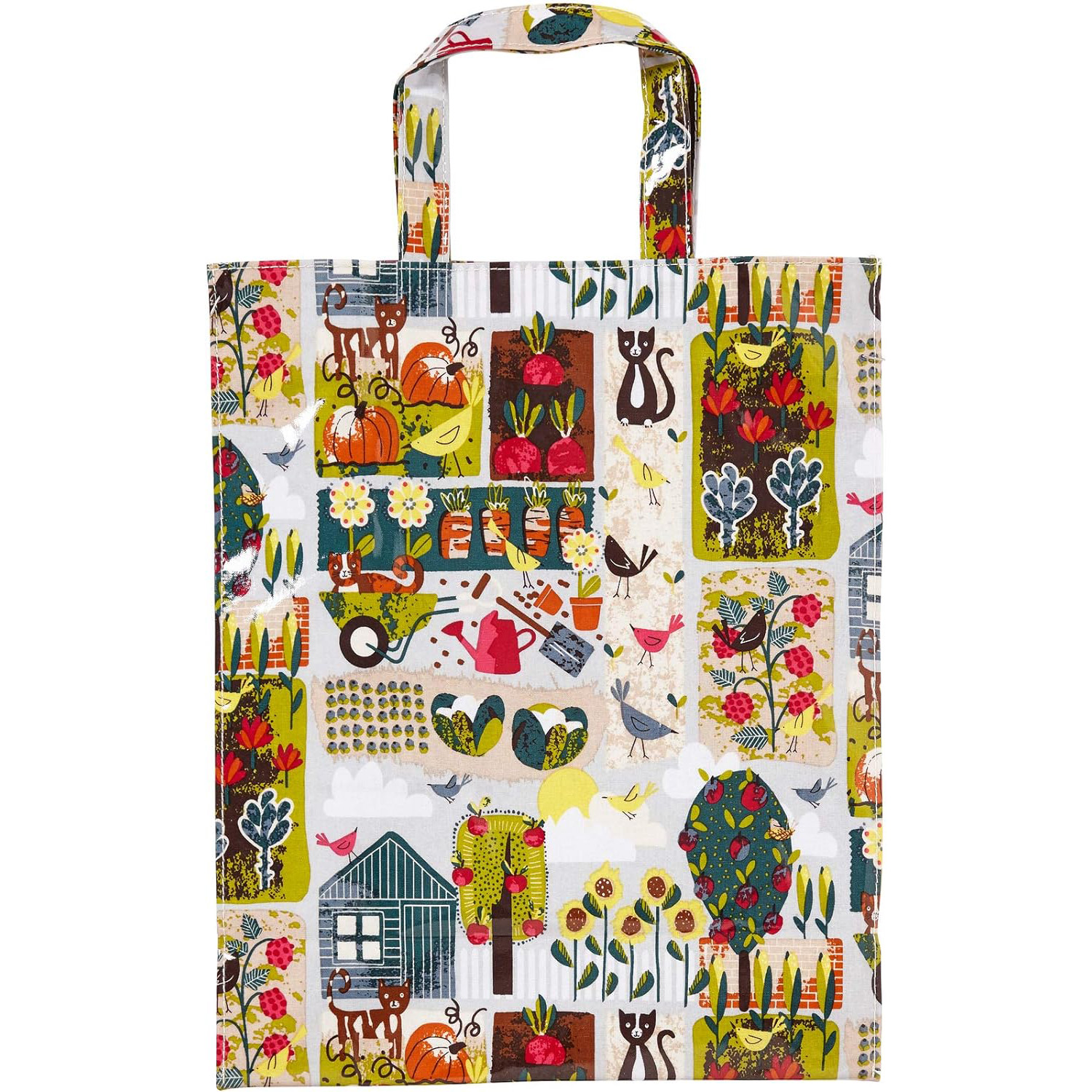 PVC Medium Gusset Tote Bag - Home Grown