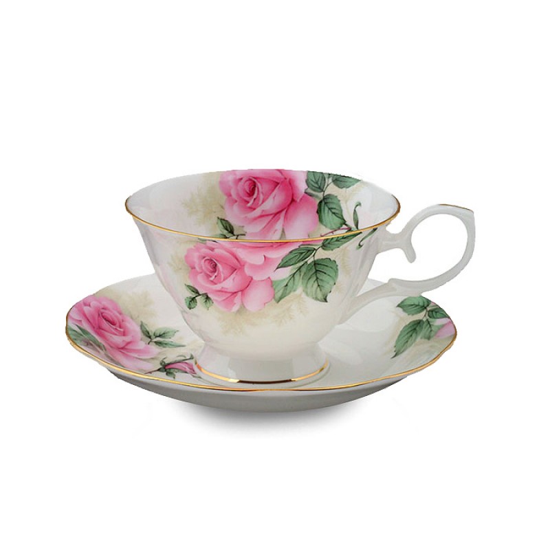 Rose Bouquet Cup and Saucer Set