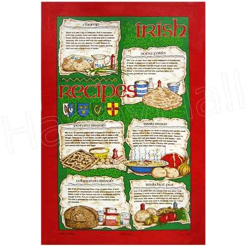 Irish Recipes, Tea Towel