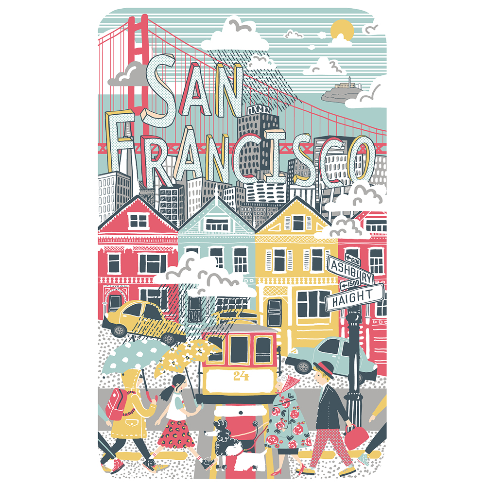 San Francisco Tea Towel