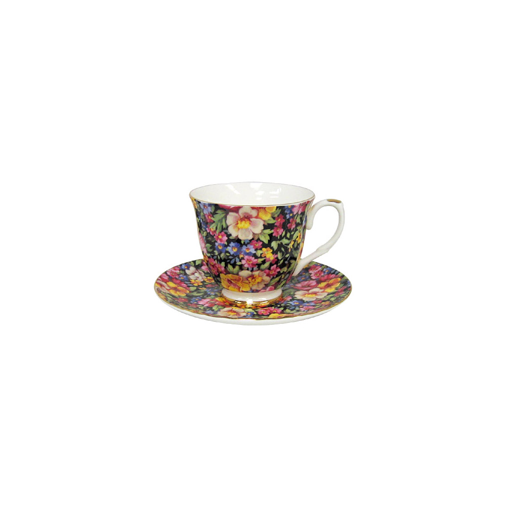 Summer Meadow Chintz - Bone China Tea Cup and and Saucer