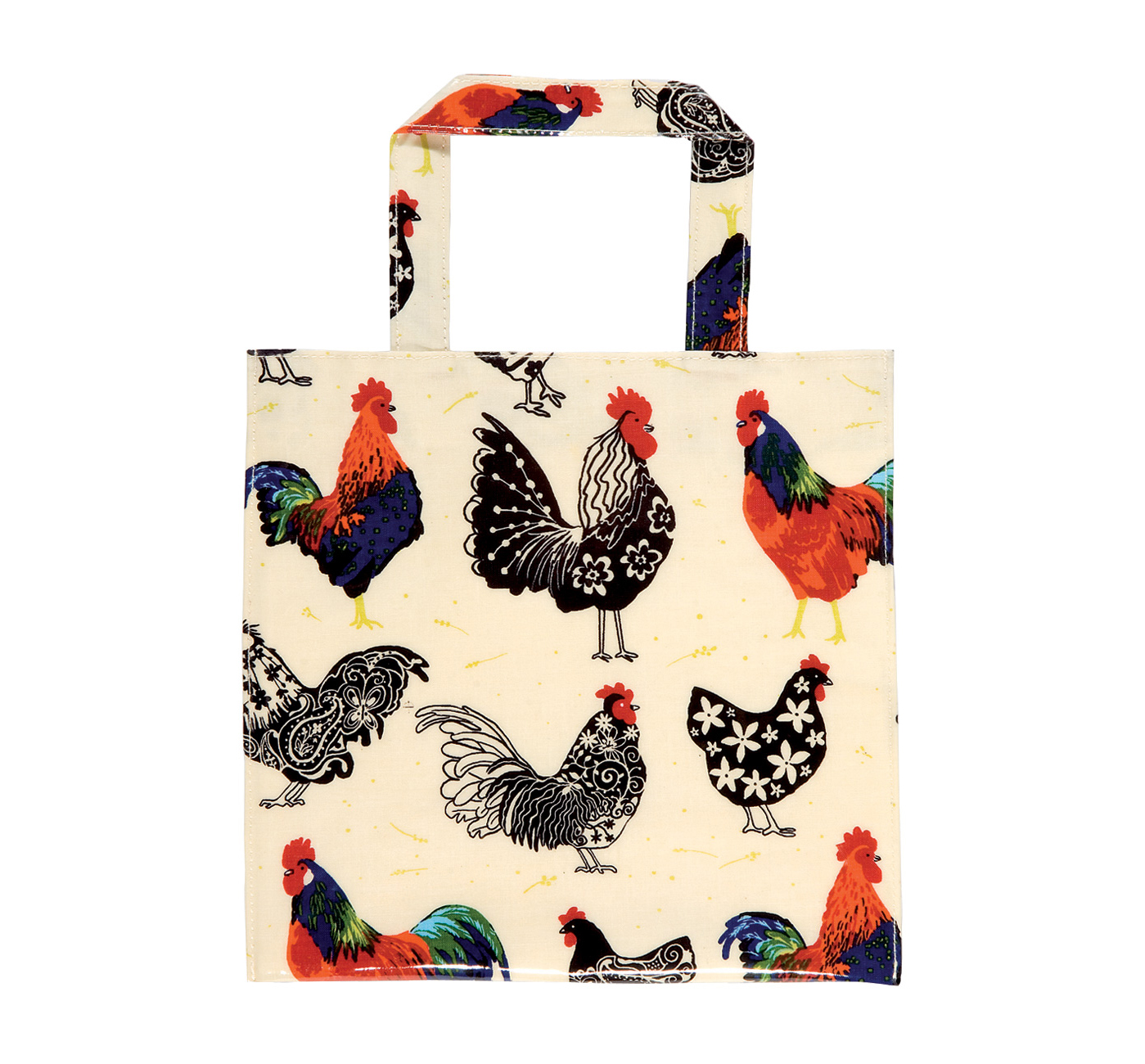 PVC Small Gusset Tote Bag - Rooster