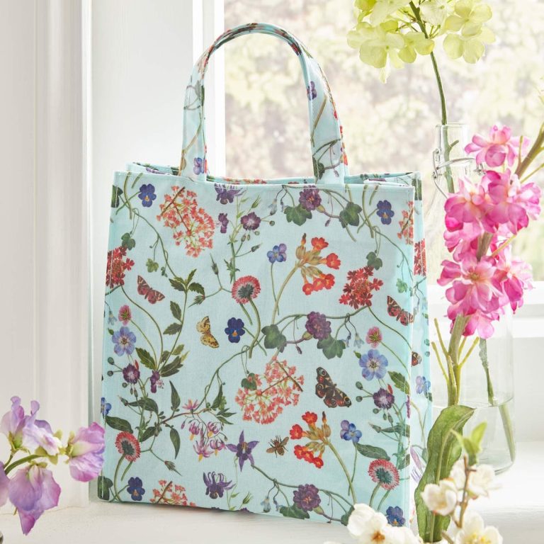 PVC Small Gusset Tote Bag - RHS Spring Floral, photo-1