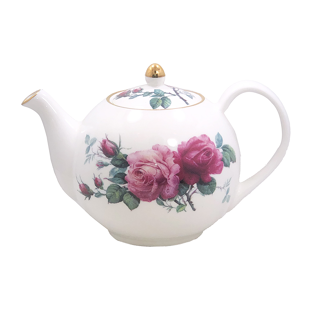 English Rose Fine Bone China Teapot - 2 Cup