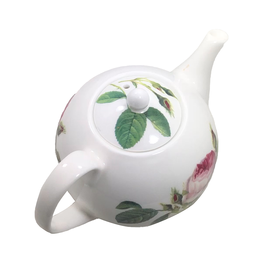 Redoute Rose Fine Bone China Teapot - 2 Cup