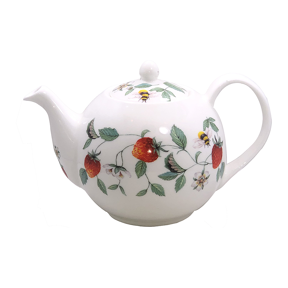 Alpine Strawberry Fine Bone China Teapot - 2 Cup