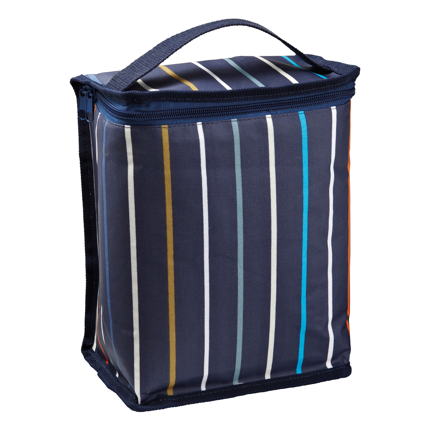 Soft Insulated Lunch Bag Lunch Bag, Upright Stripes