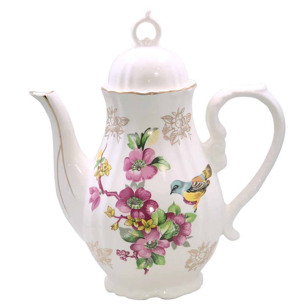 Spring Bird Teapot - Young Lady Girl