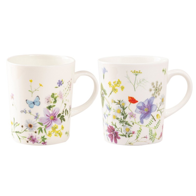 Summer Meadow Mugs, Set of 2