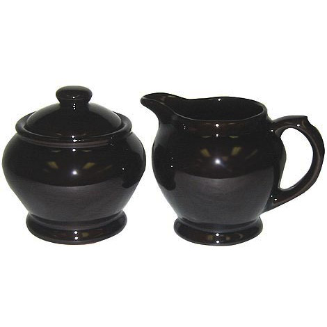 Brown Betty Cream and Sugar Set