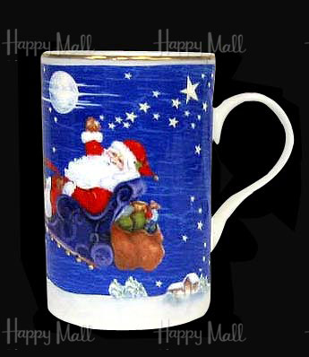 Santa's Sleight Bone China Mug