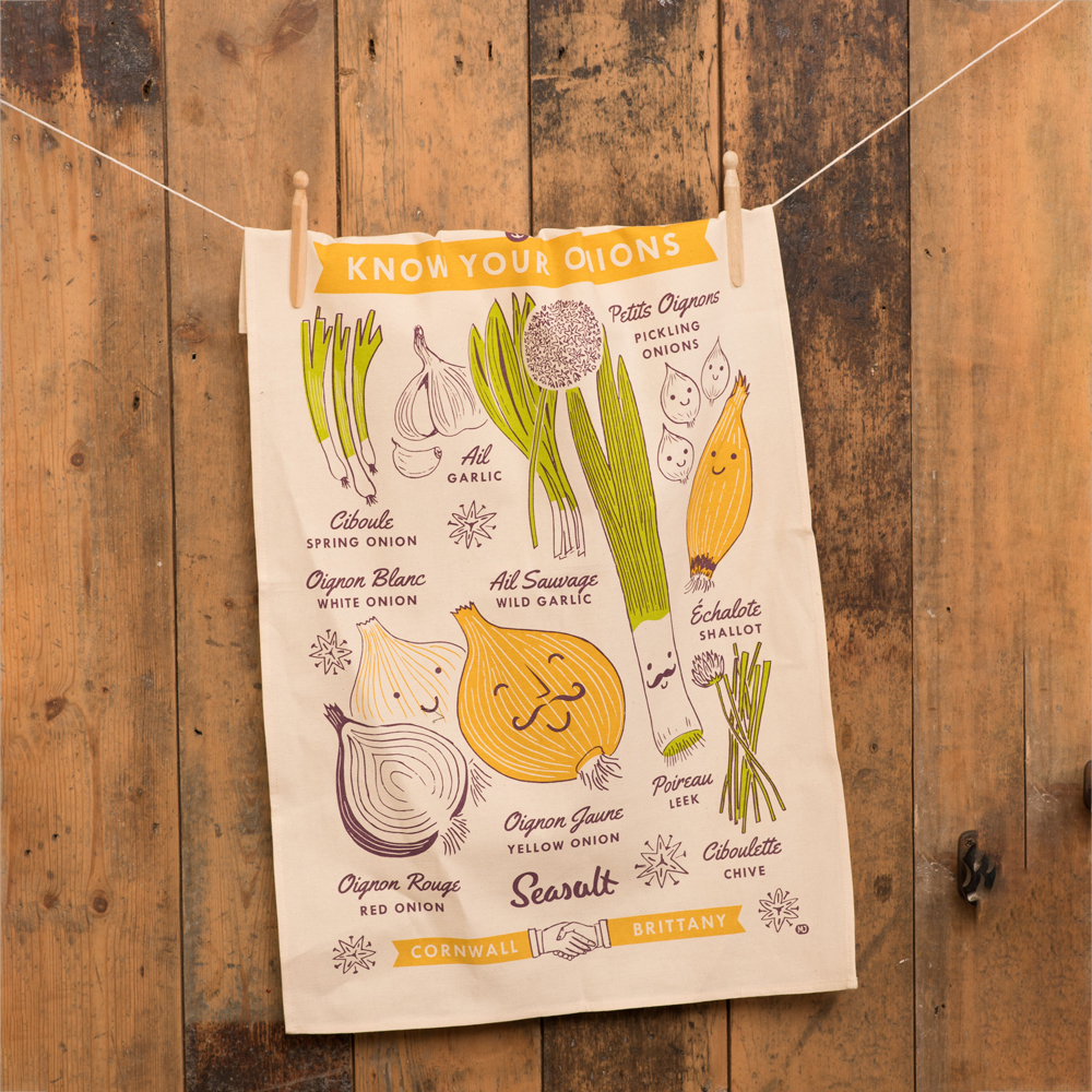 Cotton Tea Towel, Know Your Onions, photo-1