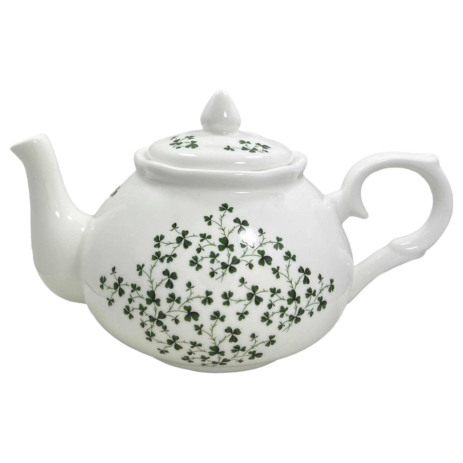 Adderley Shamrock Fine Bone China Teapot – 44 oz (6-Cup)