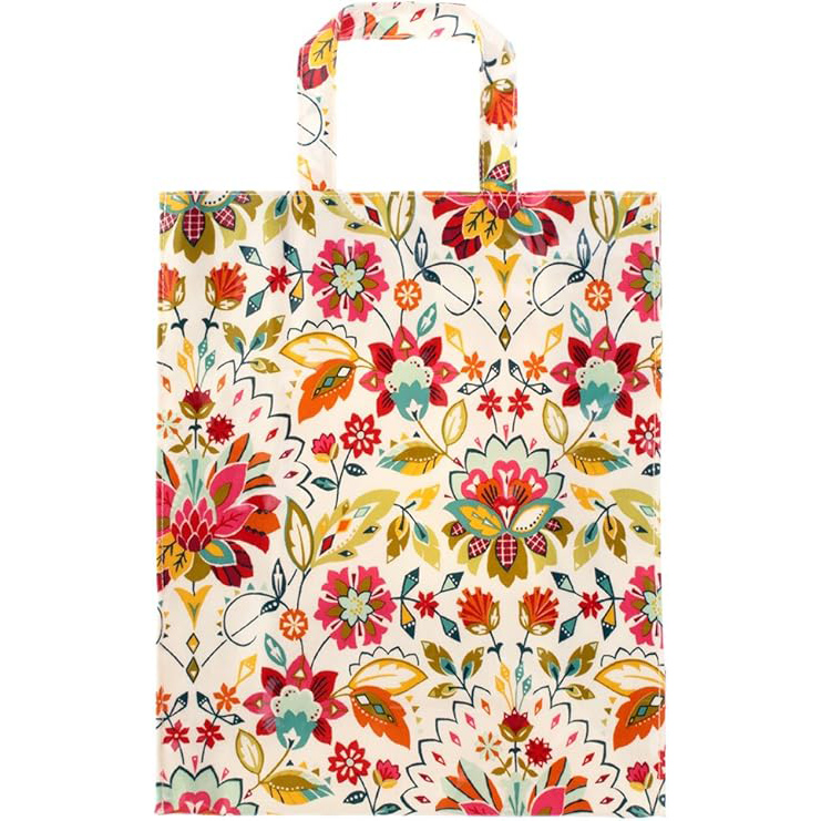 Bountiful Floral PVC Tote Bag